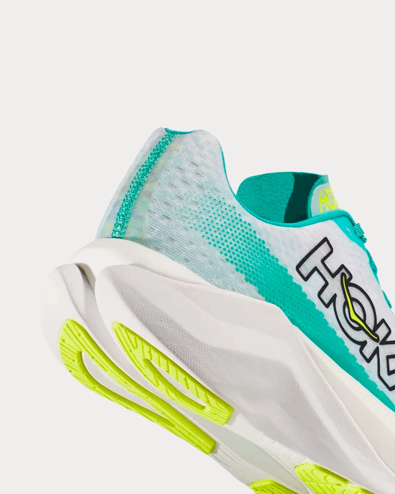 Mach X White / Blue Glass Running Shoes