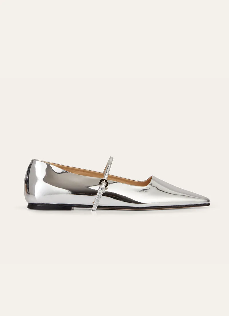 Mary Jane Silver Flat