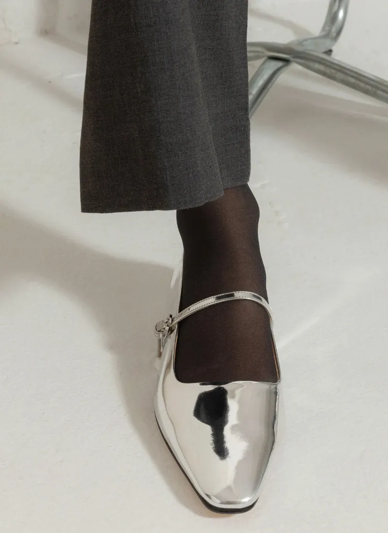 Mary Jane Silver Flat