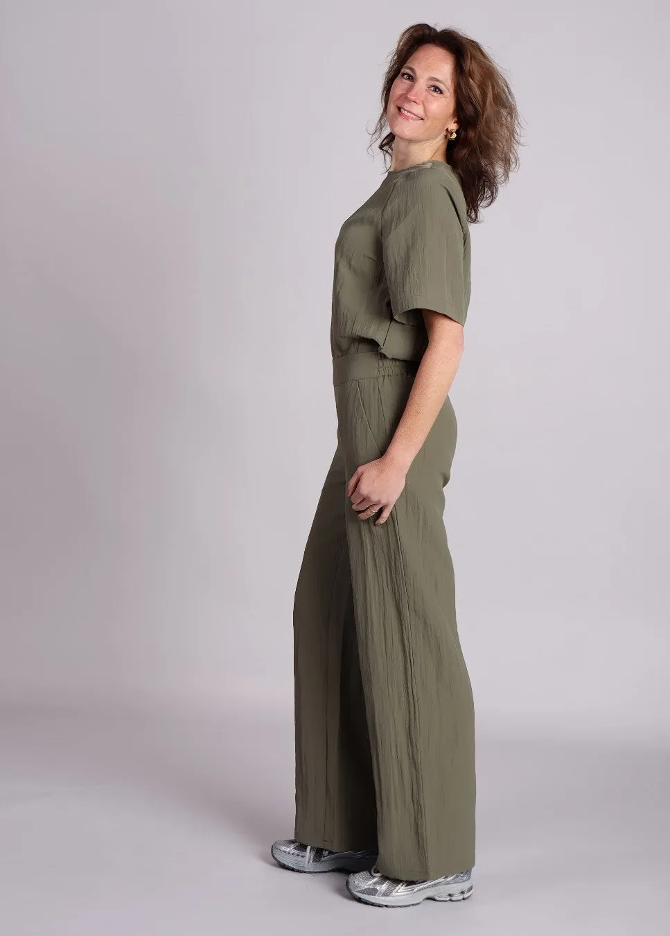 mbyM Emmana-M broek met structuur Groen