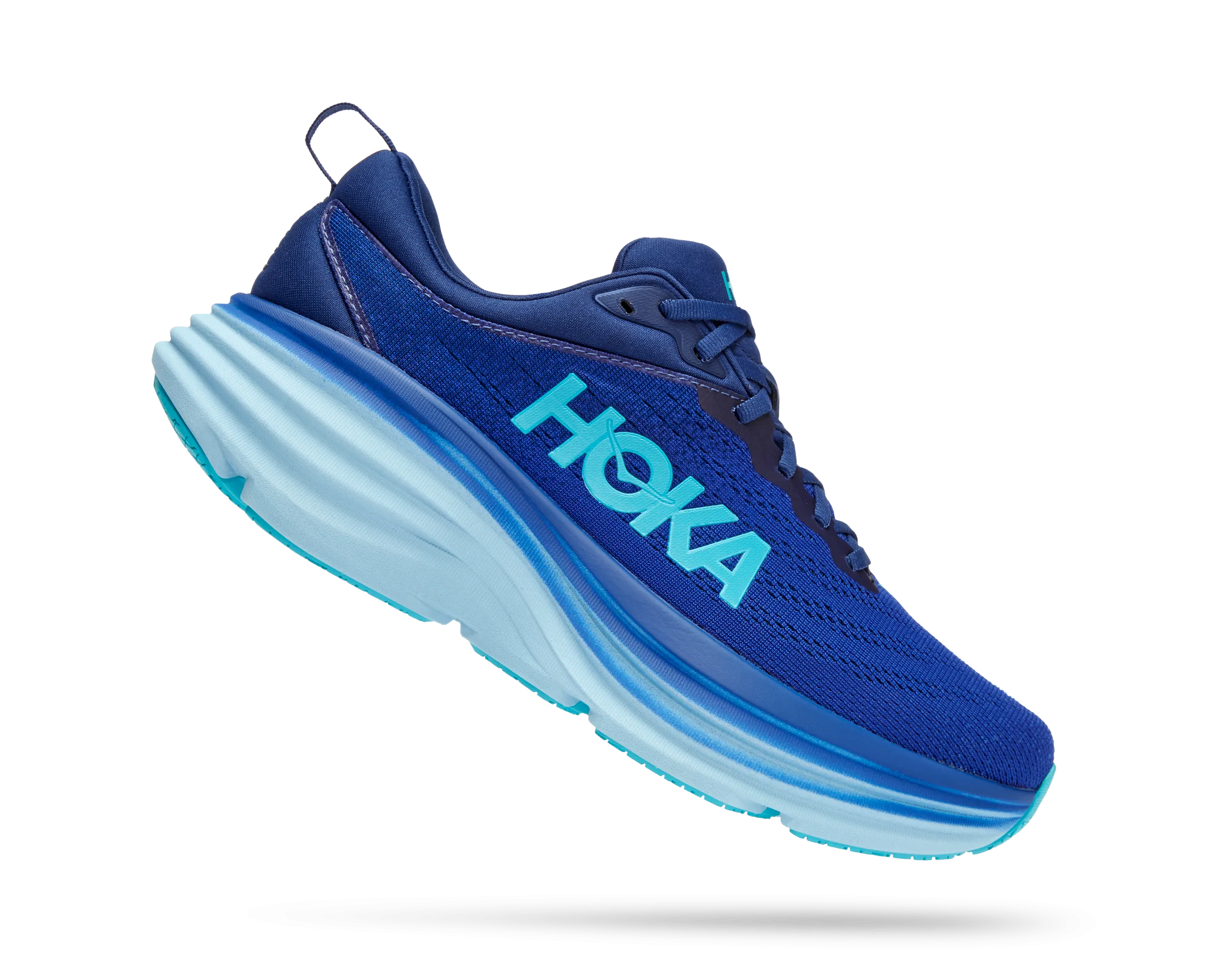 Men's Hoka Bondi 8 Color: Bellwether Blue / Bluing