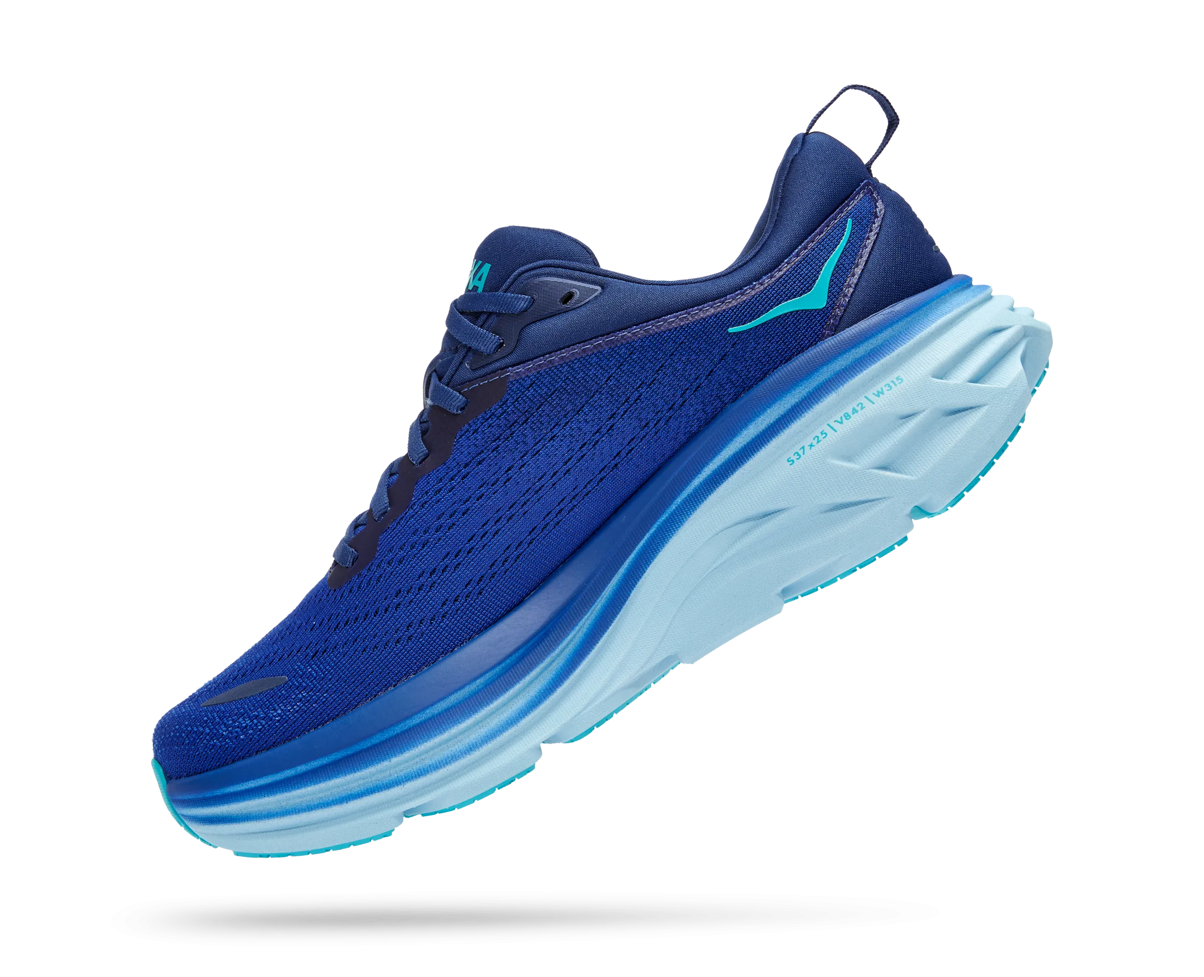 Men's Hoka Bondi 8 Color: Bellwether Blue / Bluing