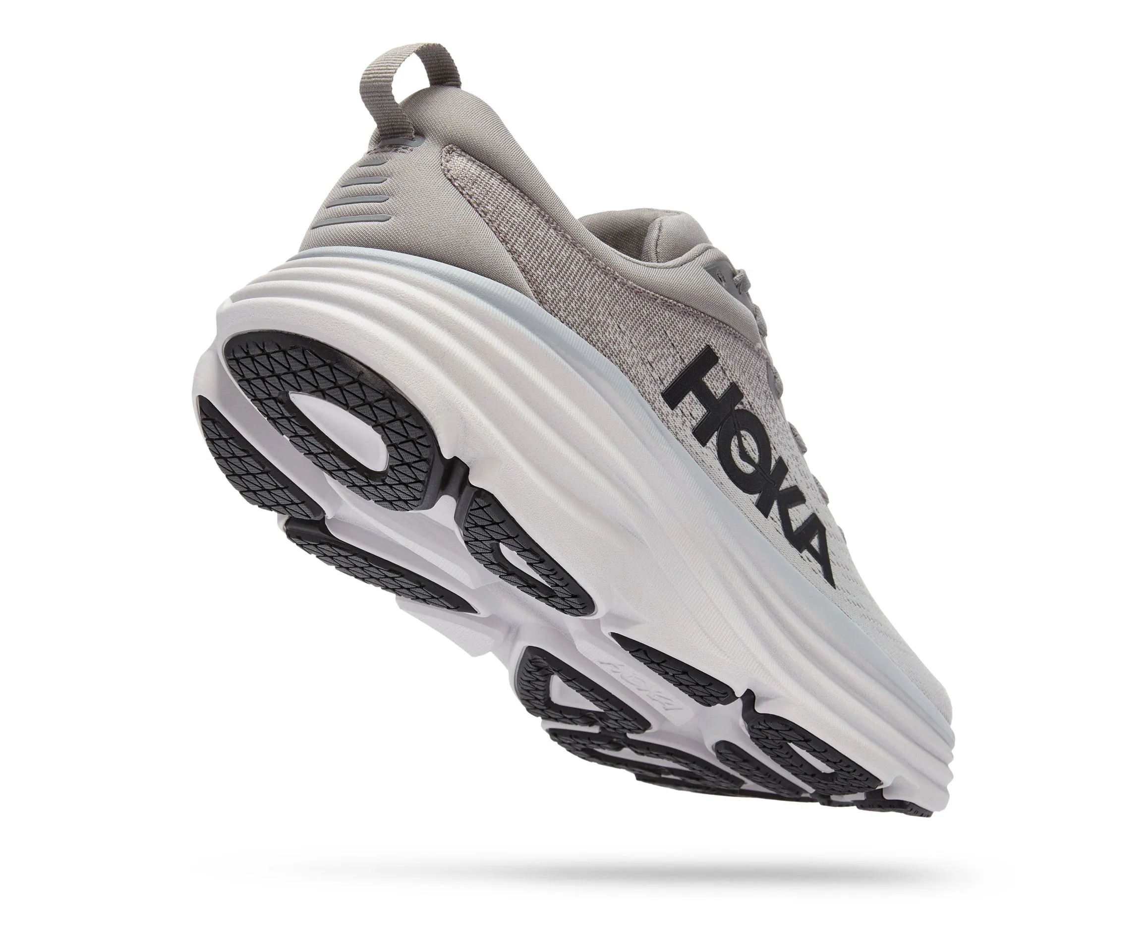 Men's Hoka Bondi 8 Color: Sharkskin / Harbor Mist (EXTRA WIDE WIDTH)