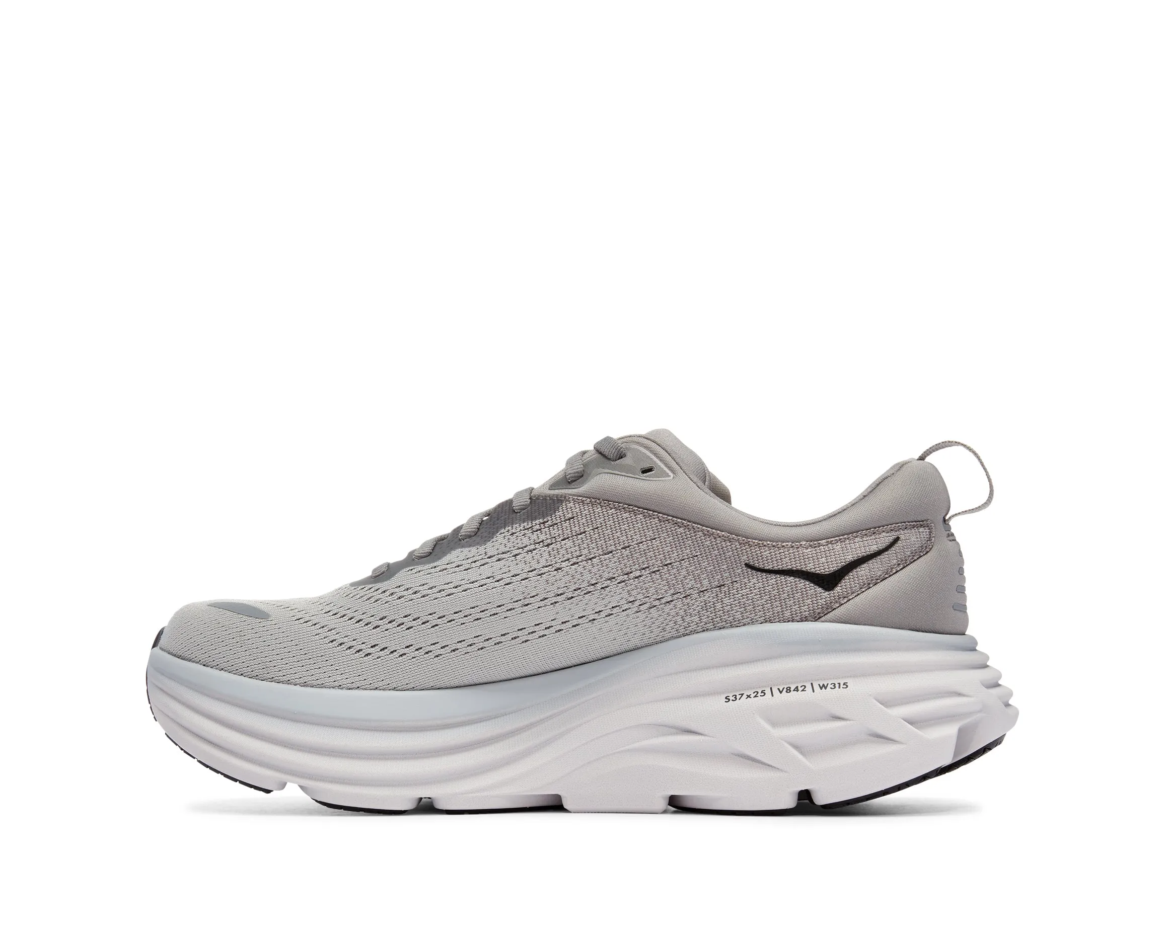 Men's Hoka Bondi 8 Color: Sharkskin / Harbor Mist (EXTRA WIDE WIDTH)
