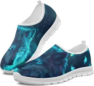 Men's Slip Tennis Sneakers Comfortable Running Shoe Light Soft Work Shoes with Arch Support Party US 5-14 White Sole