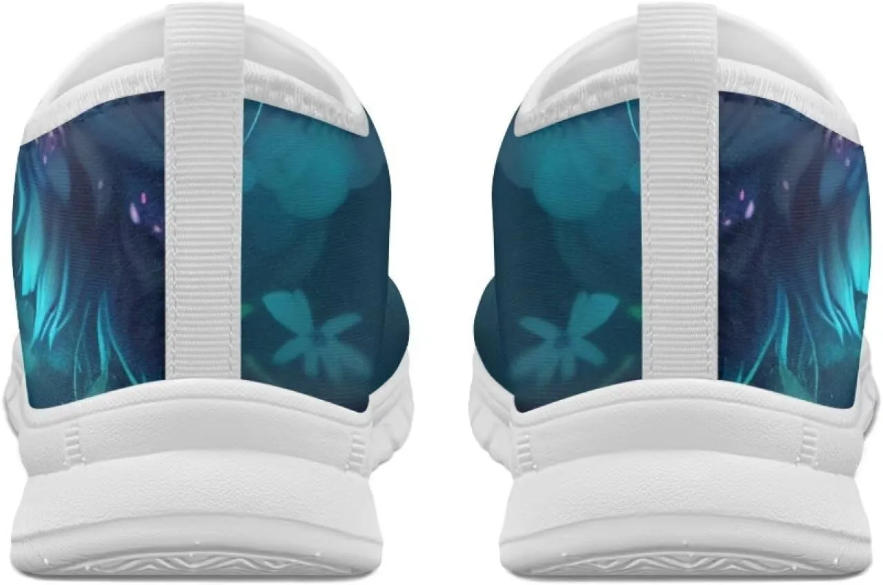 Men's Slip Tennis Sneakers Comfortable Running Shoe Light Soft Work Shoes with Arch Support Party US 5-14 White Sole