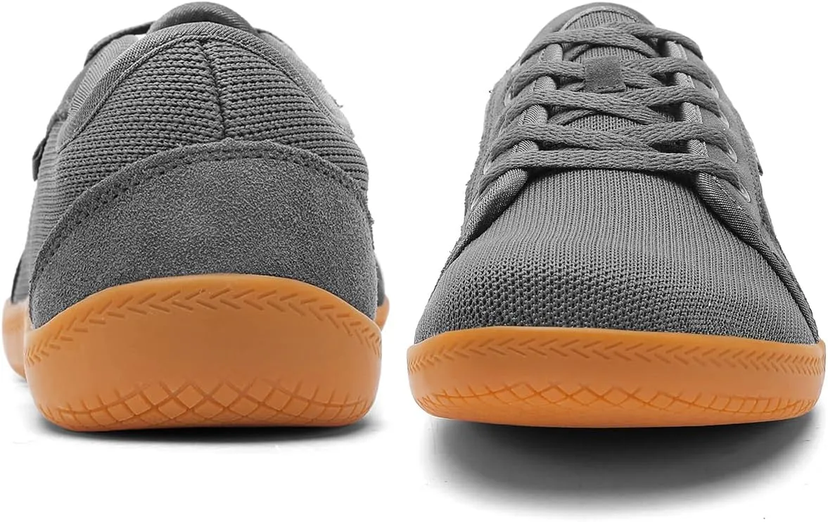 Men's Wide Slip on Barefoot Walking Shoes | Zero Drop Sole | Minimalist Footwear | Wide Toe Box (B-Blue/White,16.5)