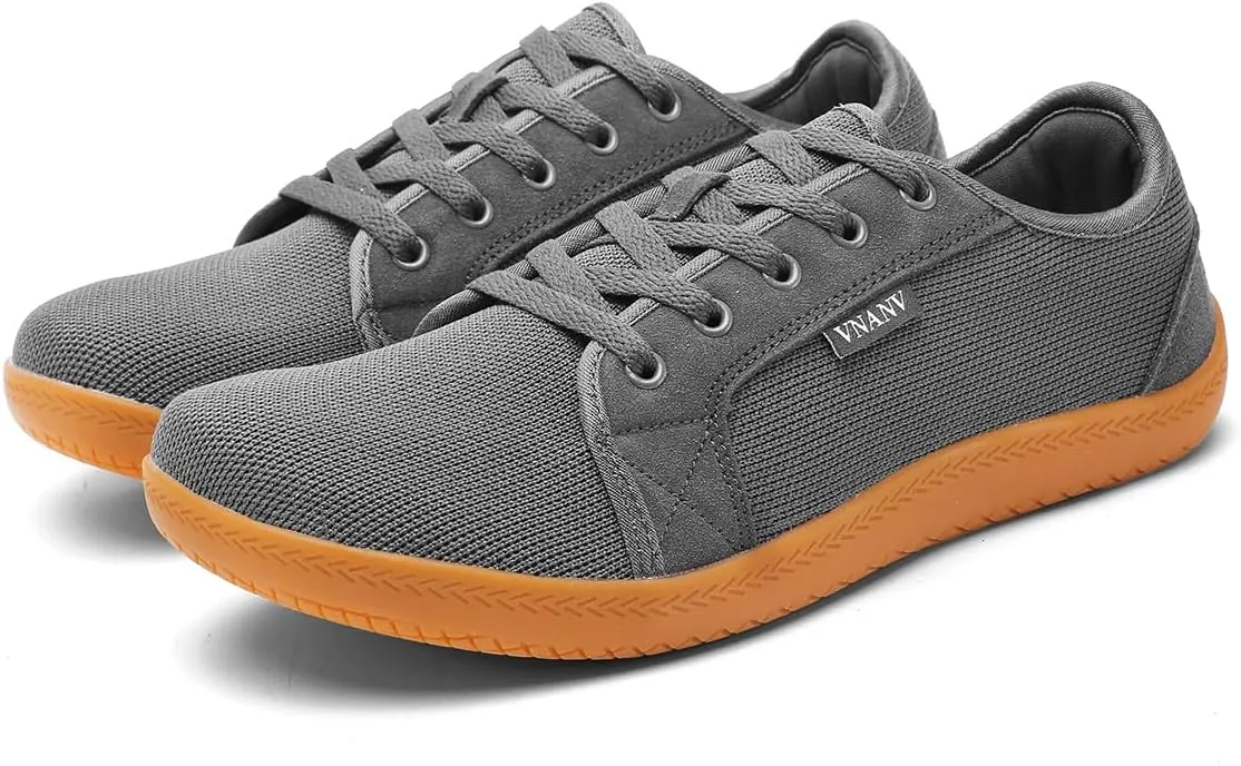 Men's Wide Slip on Barefoot Walking Shoes | Zero Drop Sole | Minimalist Footwear | Wide Toe Box (B-Blue/White,16.5)