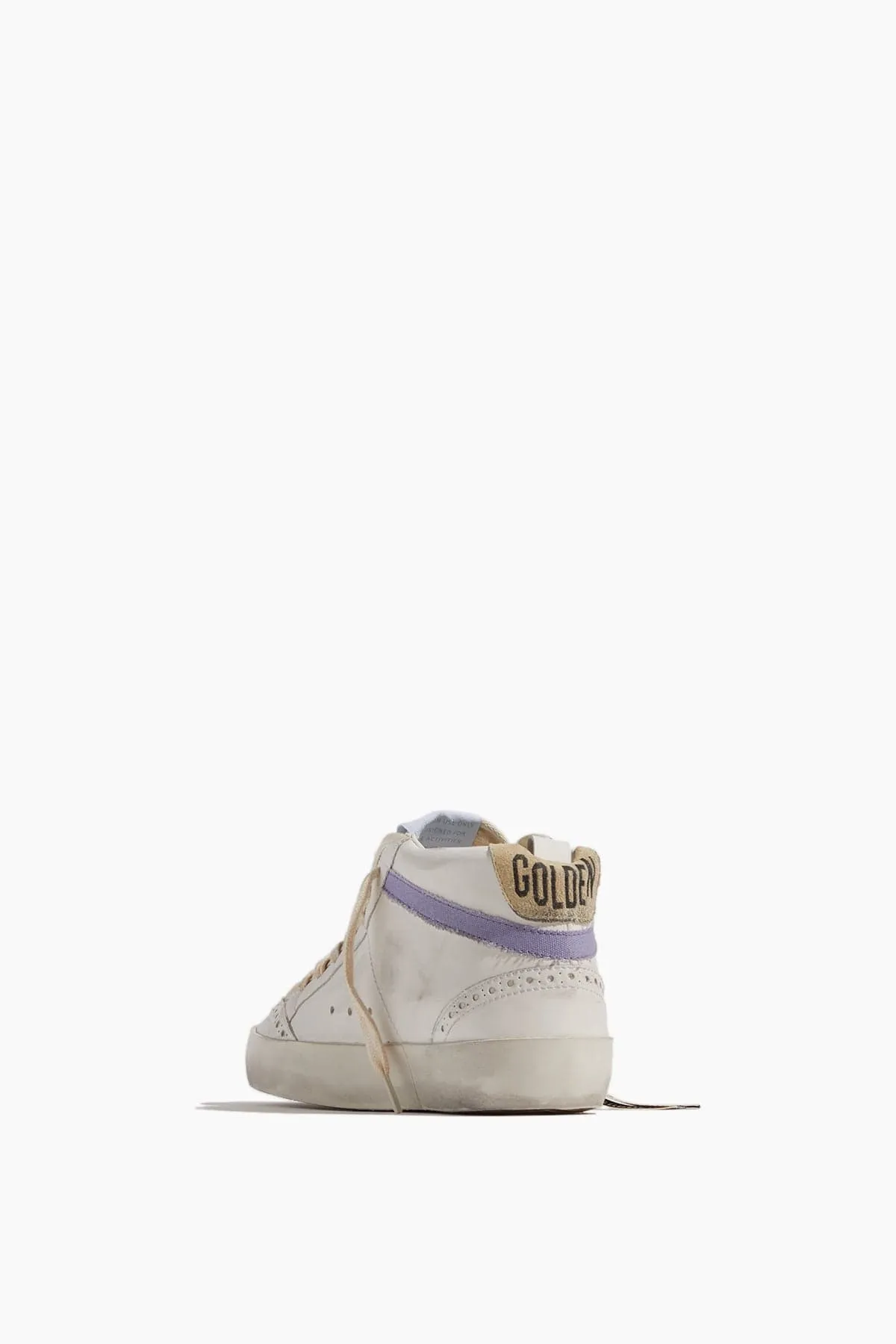 Mid Star Sneaker in White/Beige/Light Yellow/Light Purple