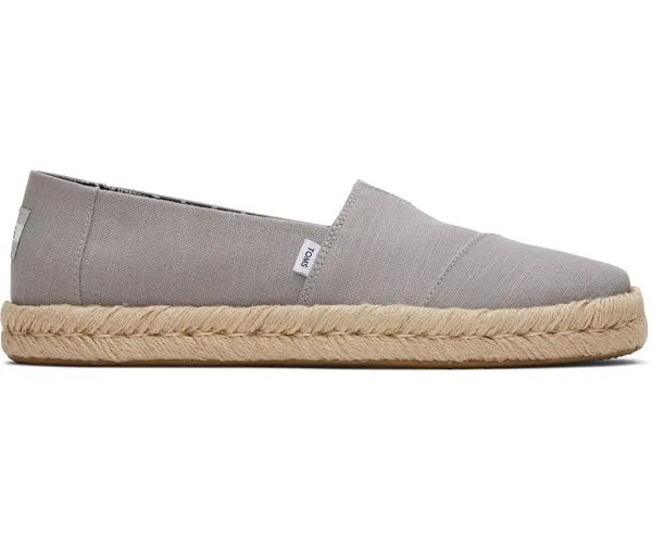 M's Alpargata Rope 2.0 Recycled Cotton Slubby Woven - Drizzle Grey