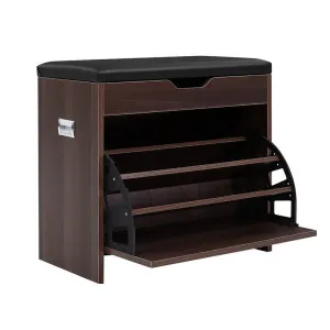 NNEDSZ 12 Pairs Shoe Cabinet Organiser Wooden Storage Bench Stool