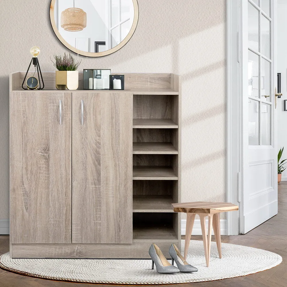 NNEDSZ 2 Doors Shoe Cabinet Storage Cupboard - Wood