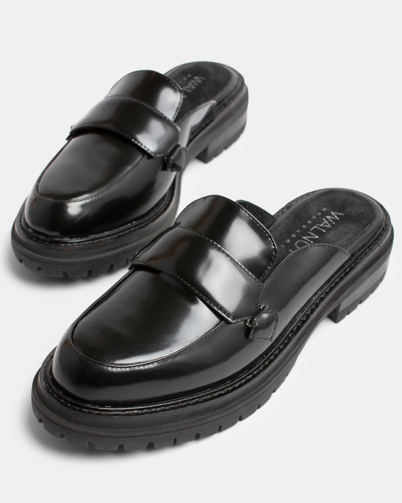 Odelle Leather Mule - Black