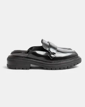 Odelle Leather Mule - Black