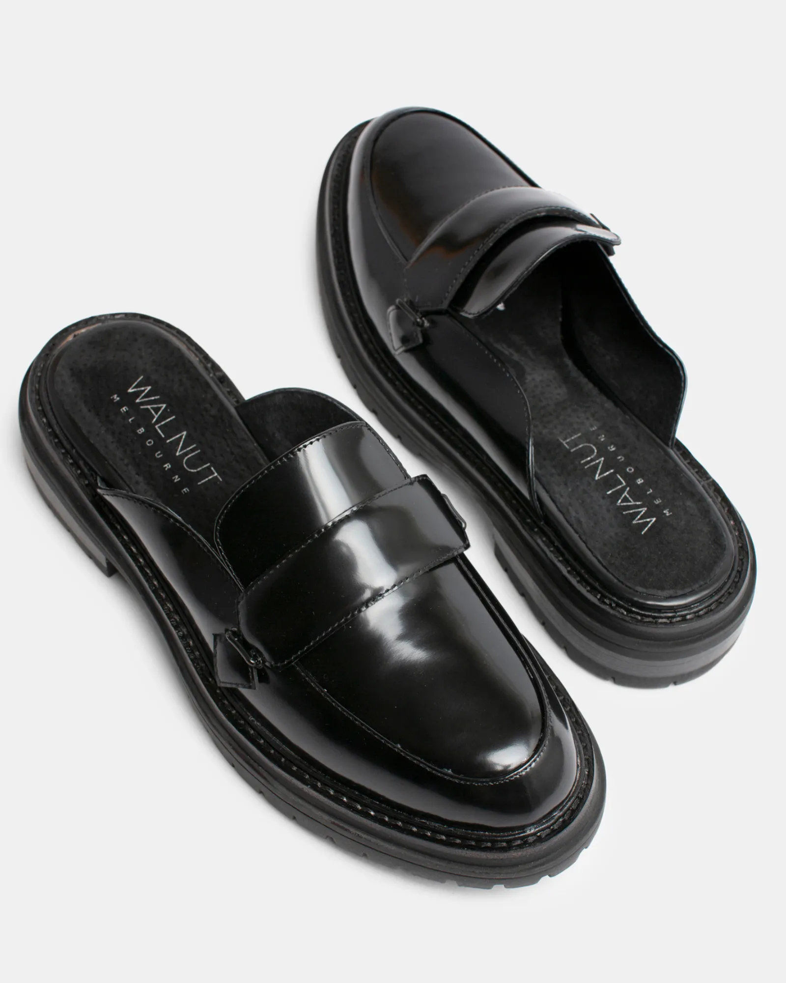 Odelle Leather Mule - Black