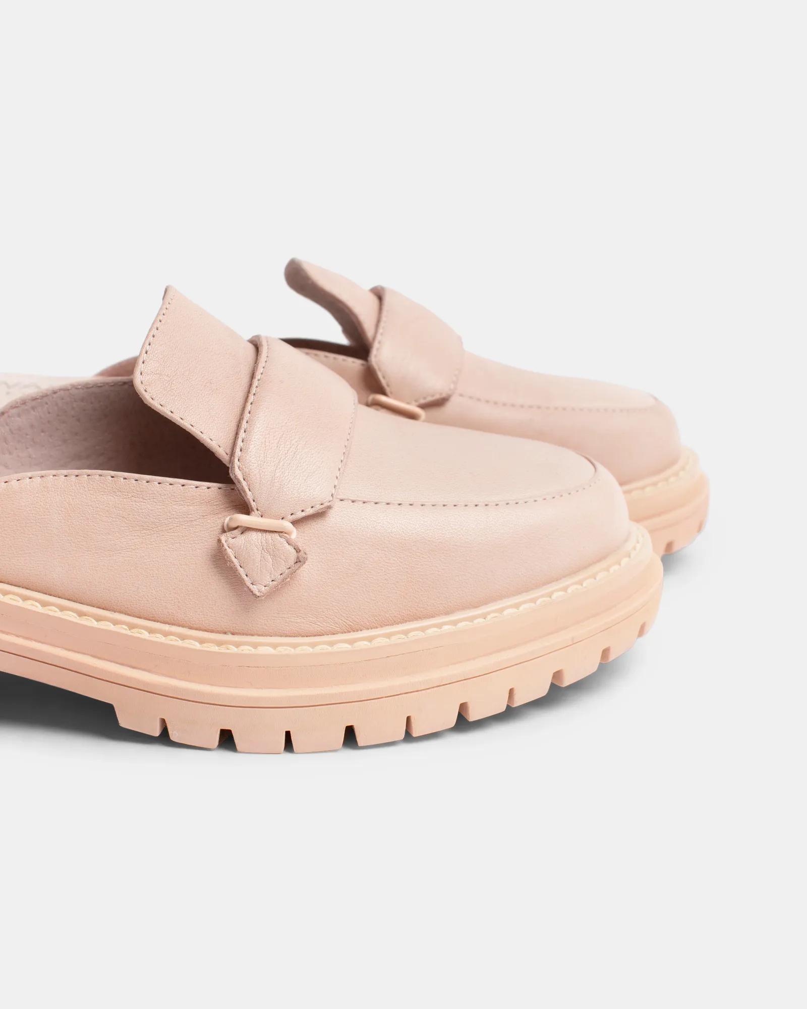 Odelle Leather Mule - Blush