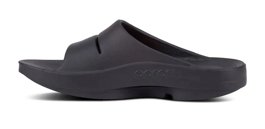 Oofos Ooahh Black Sandal