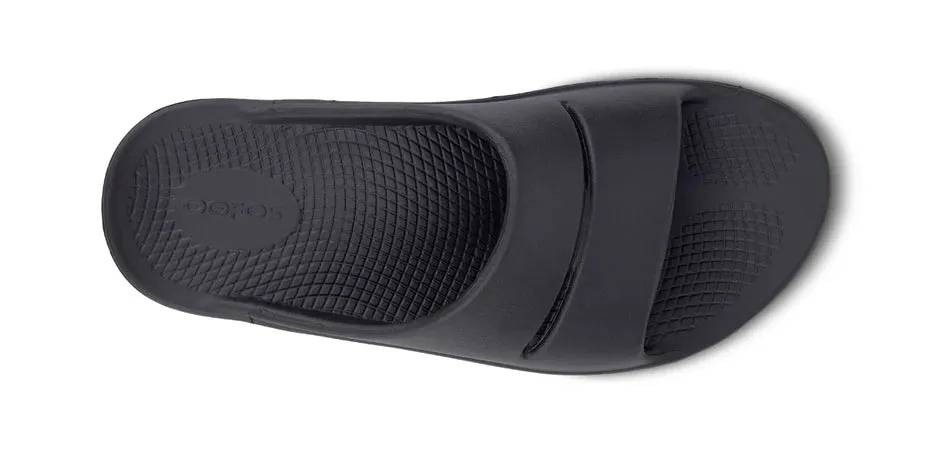 Oofos Ooahh Black Sandal