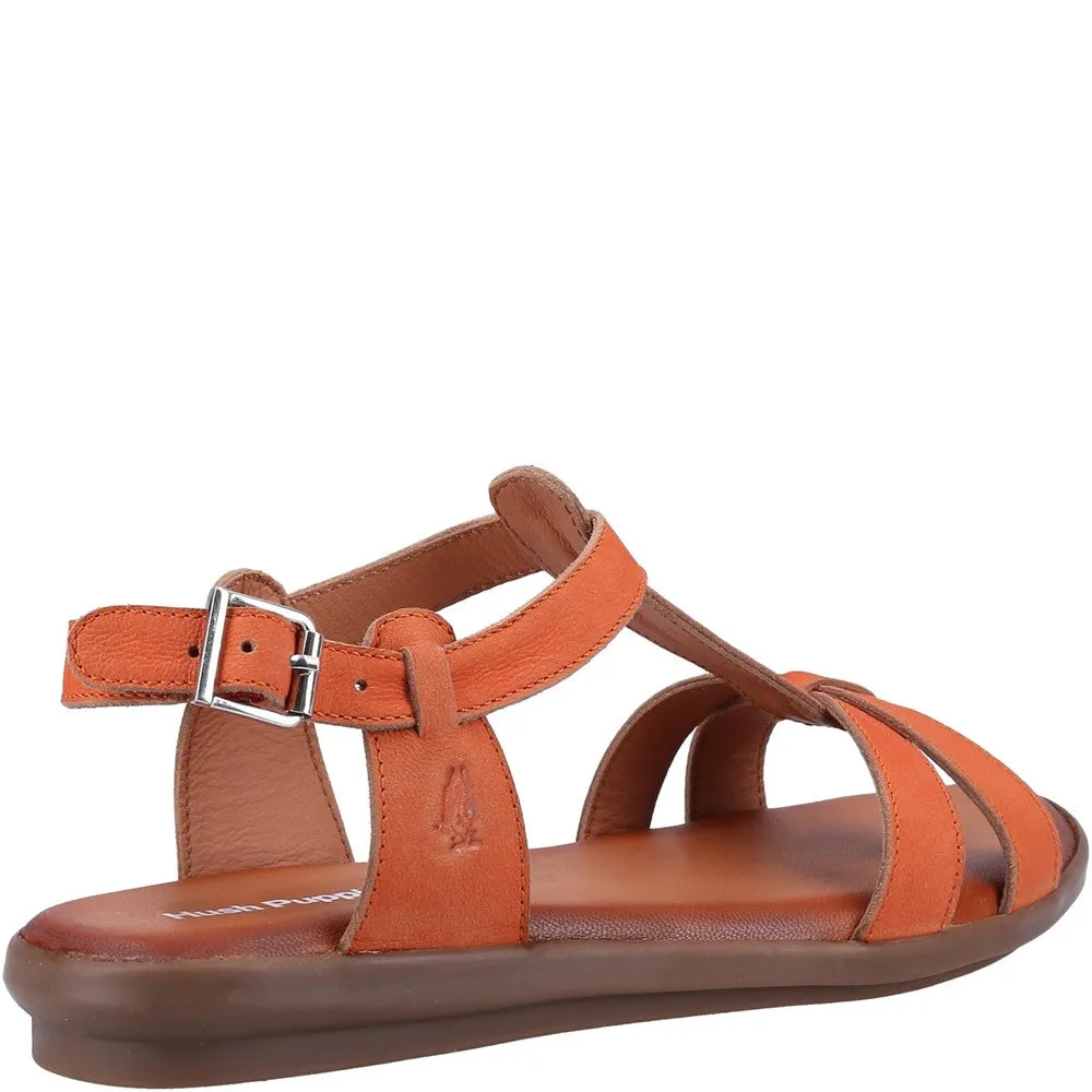 Orange Kate T-Bar Sandals
