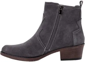 Propet Women's Reese Round Toe Casual Boots  Color Dark Grey Size 10X (2E)