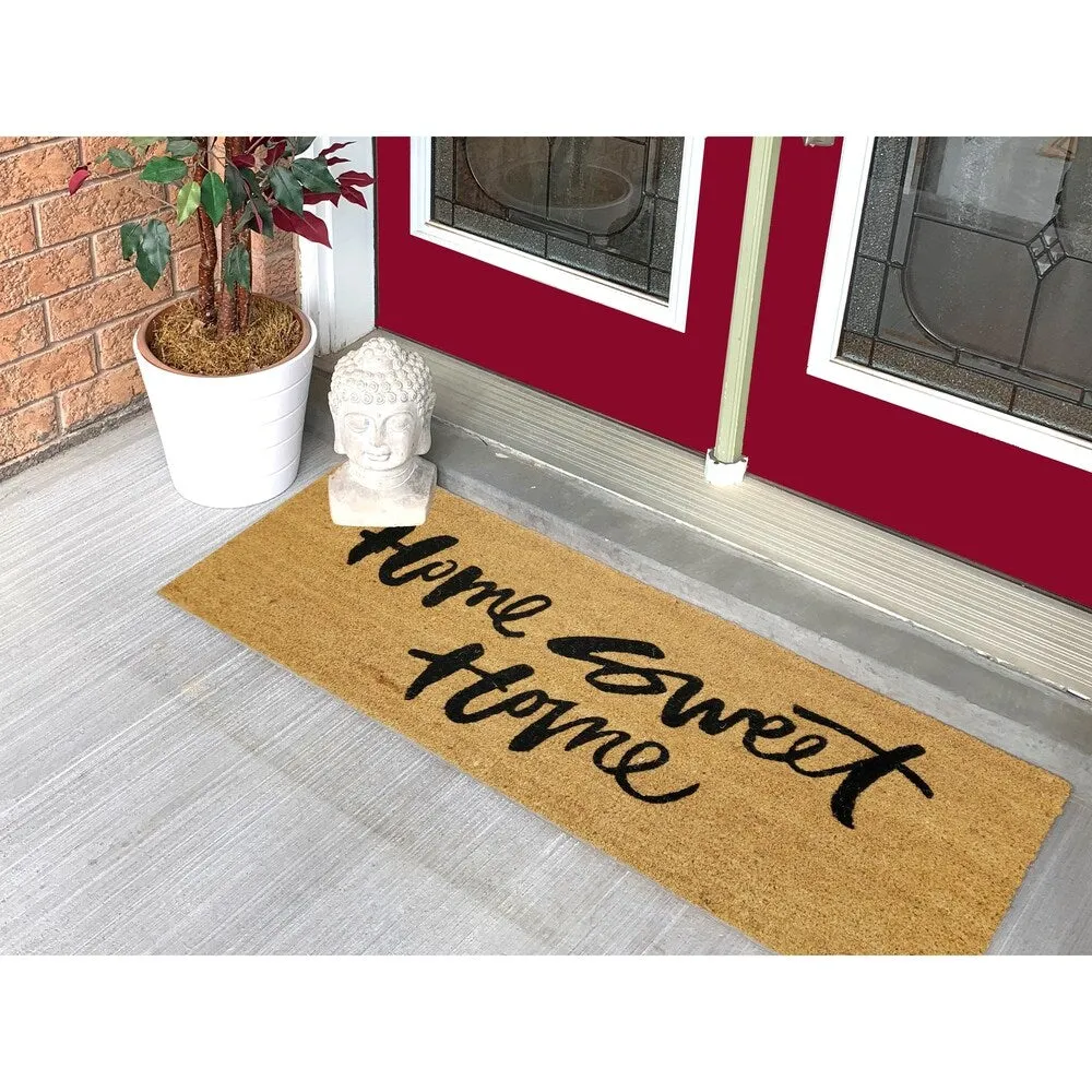 "Home Sweet Home" Large Coir Double Door Mat