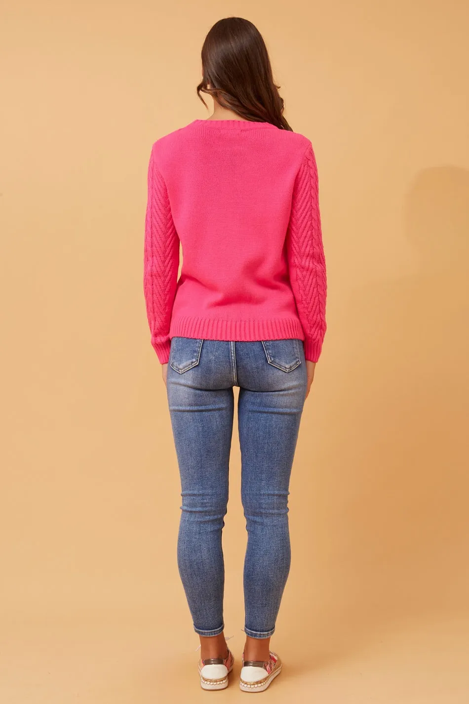 REANNE CABLE KNIT JUMPER