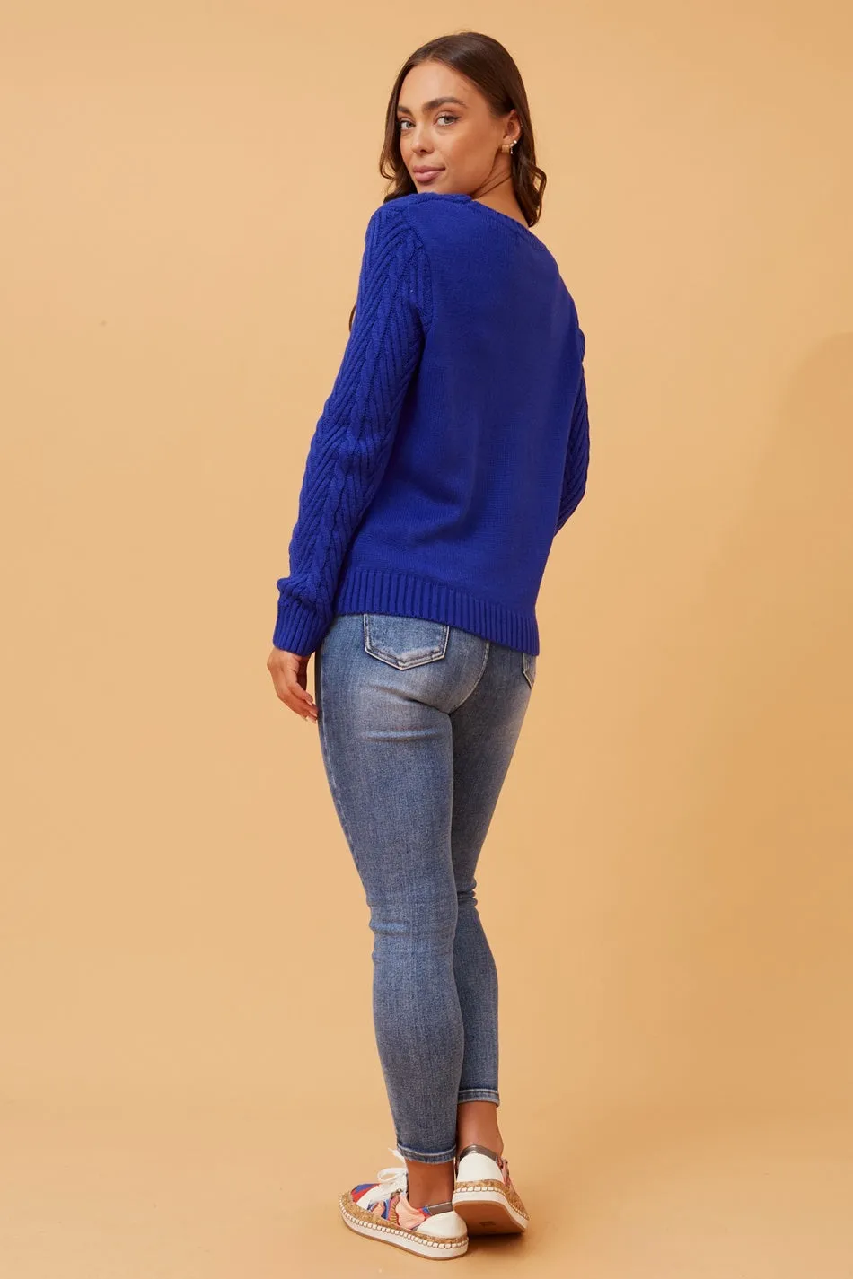 REANNE CABLE KNIT JUMPER