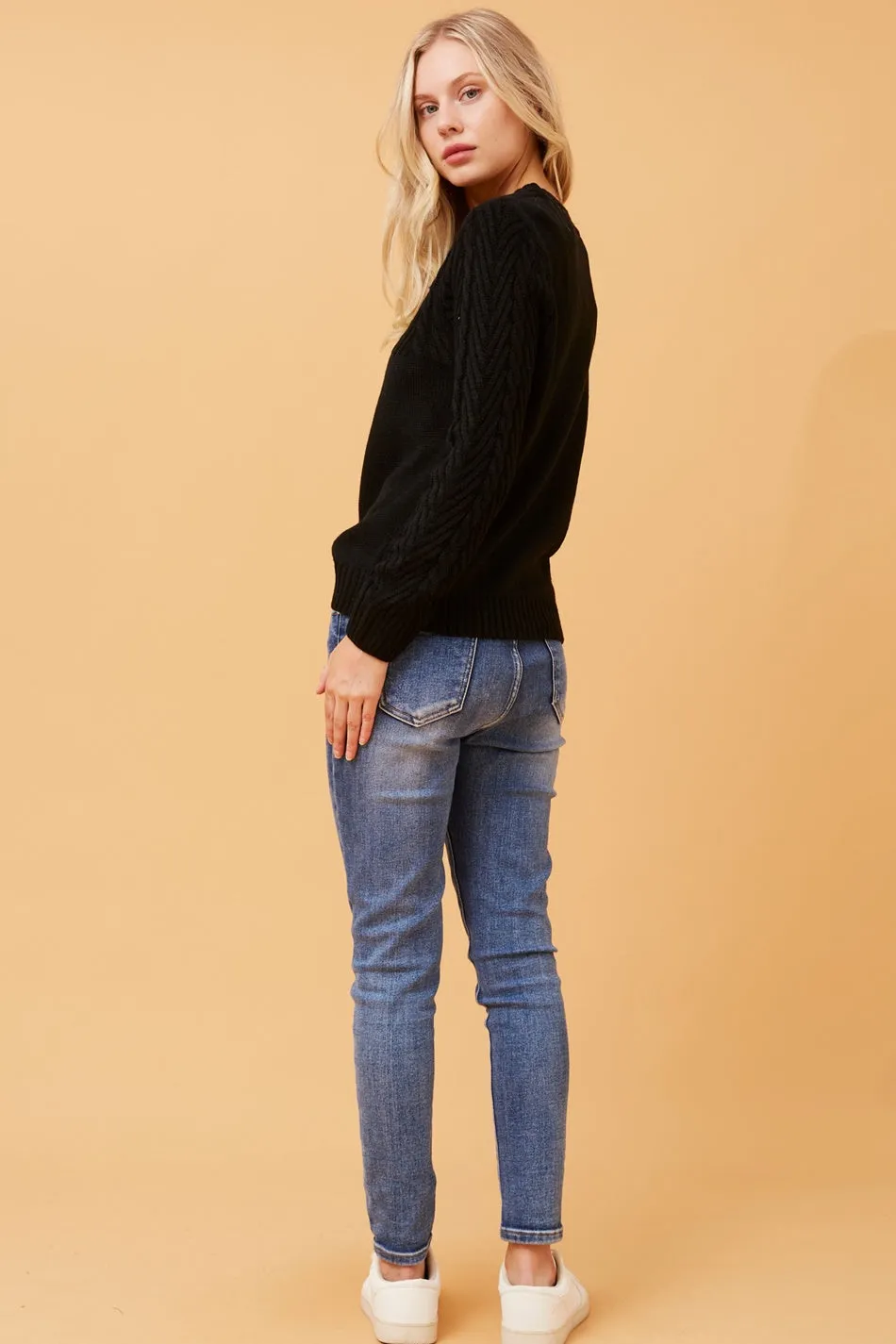 REANNE CABLE KNIT JUMPER