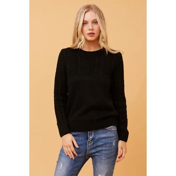 REANNE CABLE KNIT JUMPER