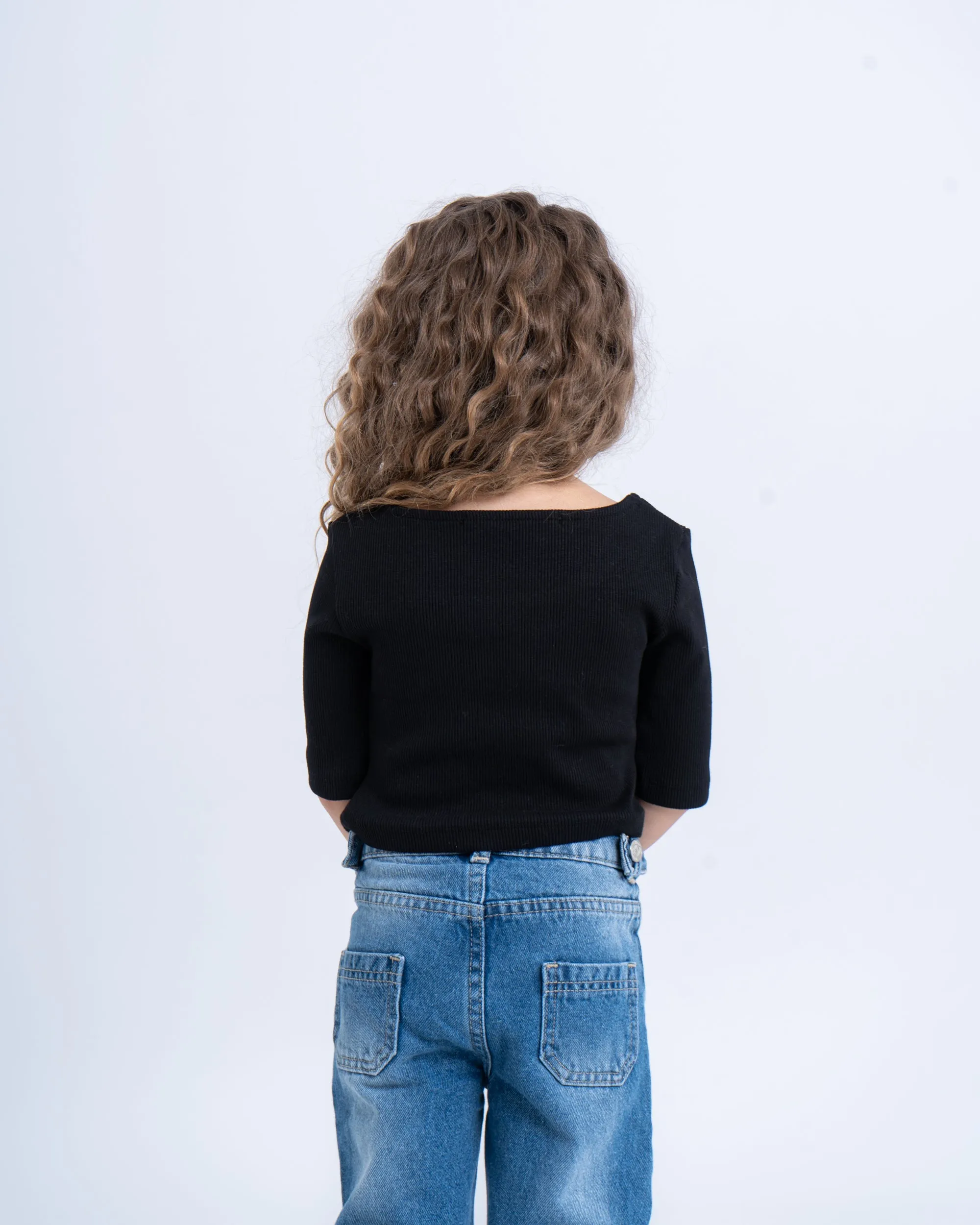 Ribbed Scoop Neck Top