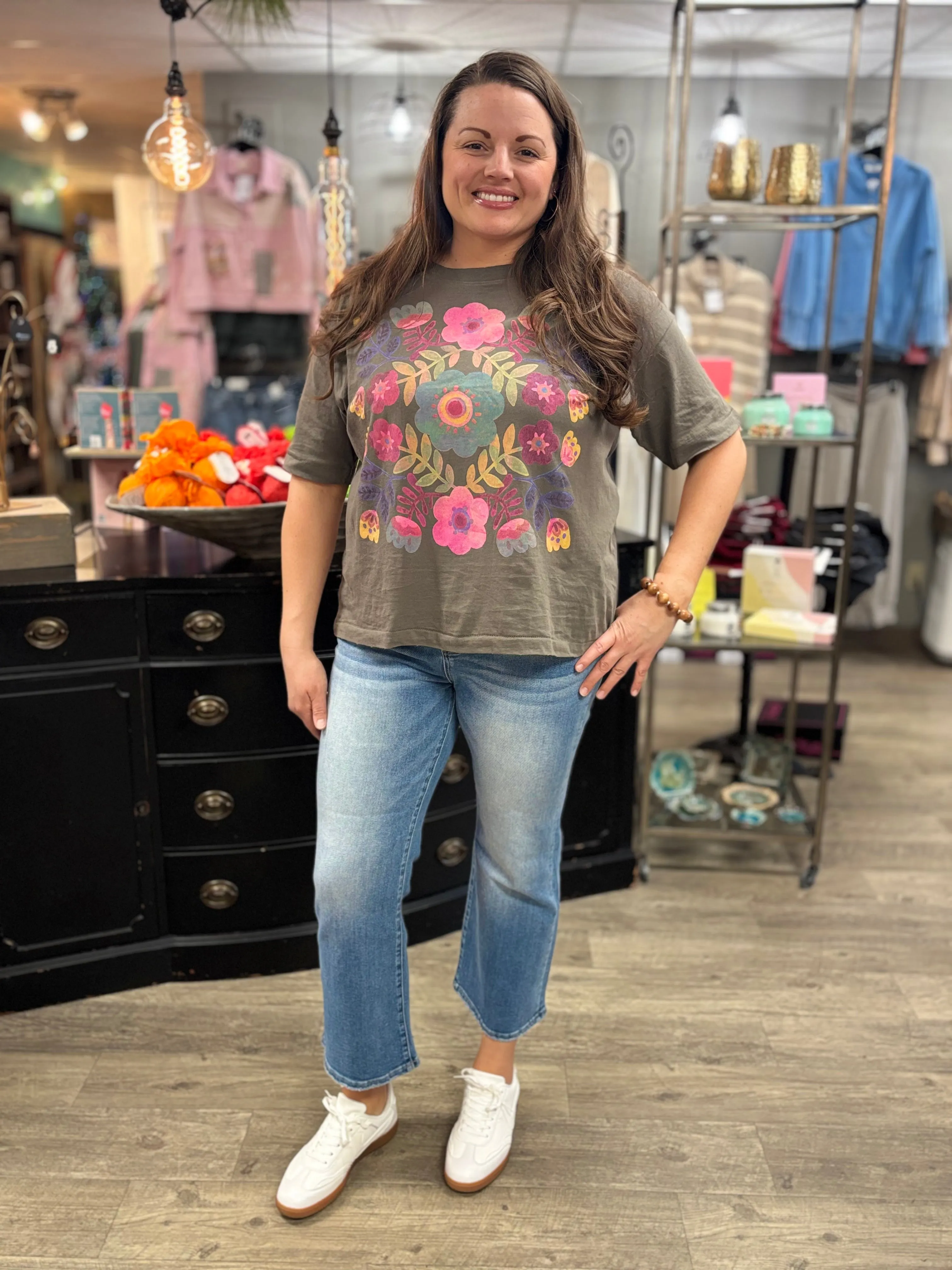 Risen Crop it Like it's Hot Cropped Flare Jeans