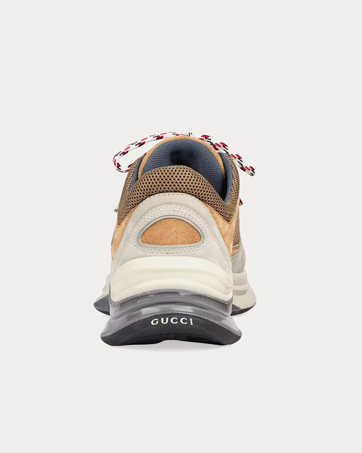 Run Suede Grey / Light Brown Low Top Sneakers