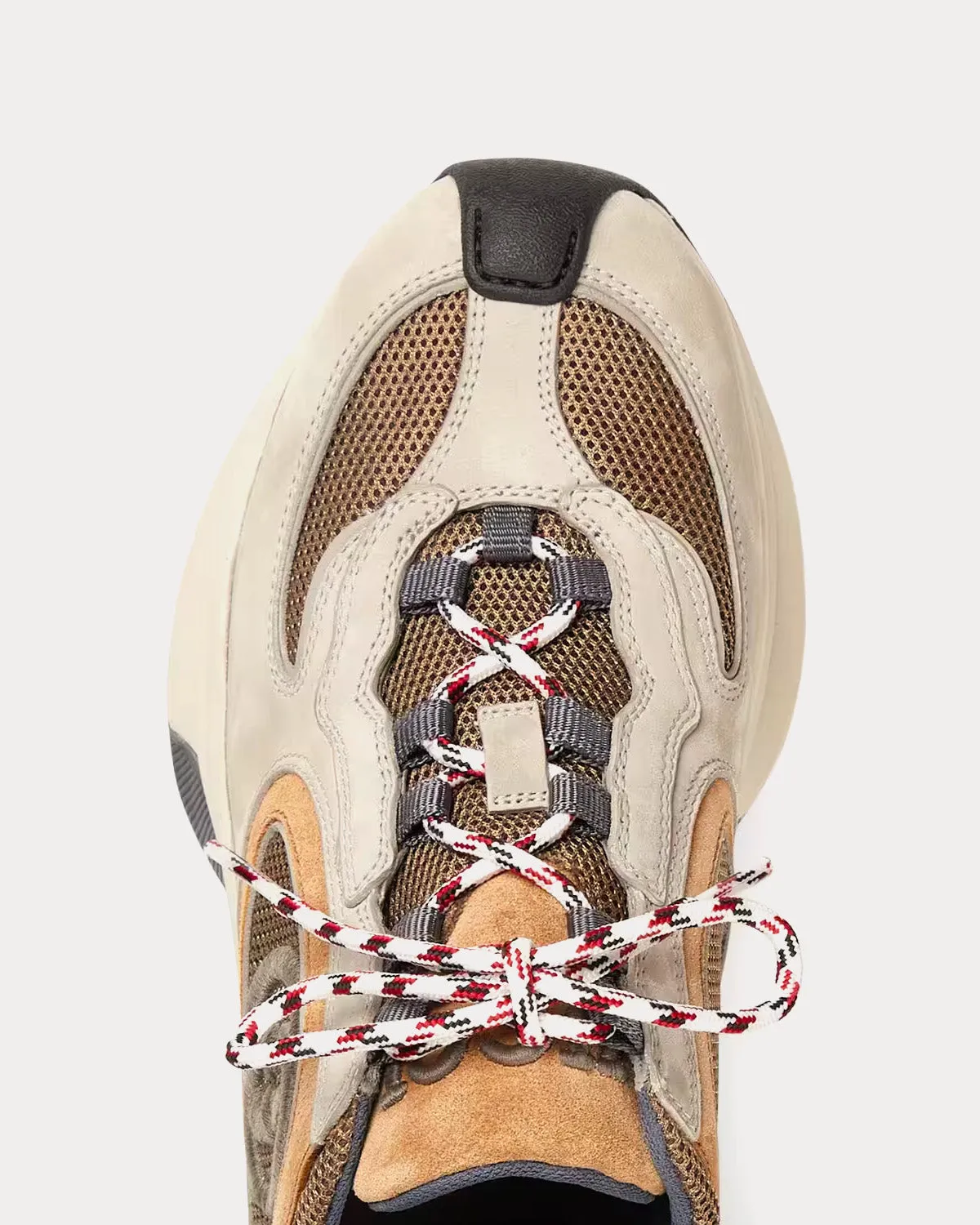 Run Suede Grey / Light Brown Low Top Sneakers
