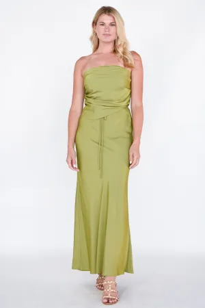 Satin Midi Skirt
