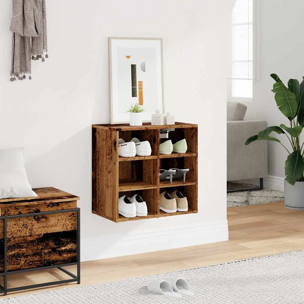 Shoe Cabinet Old Wood 52x30x50 cm