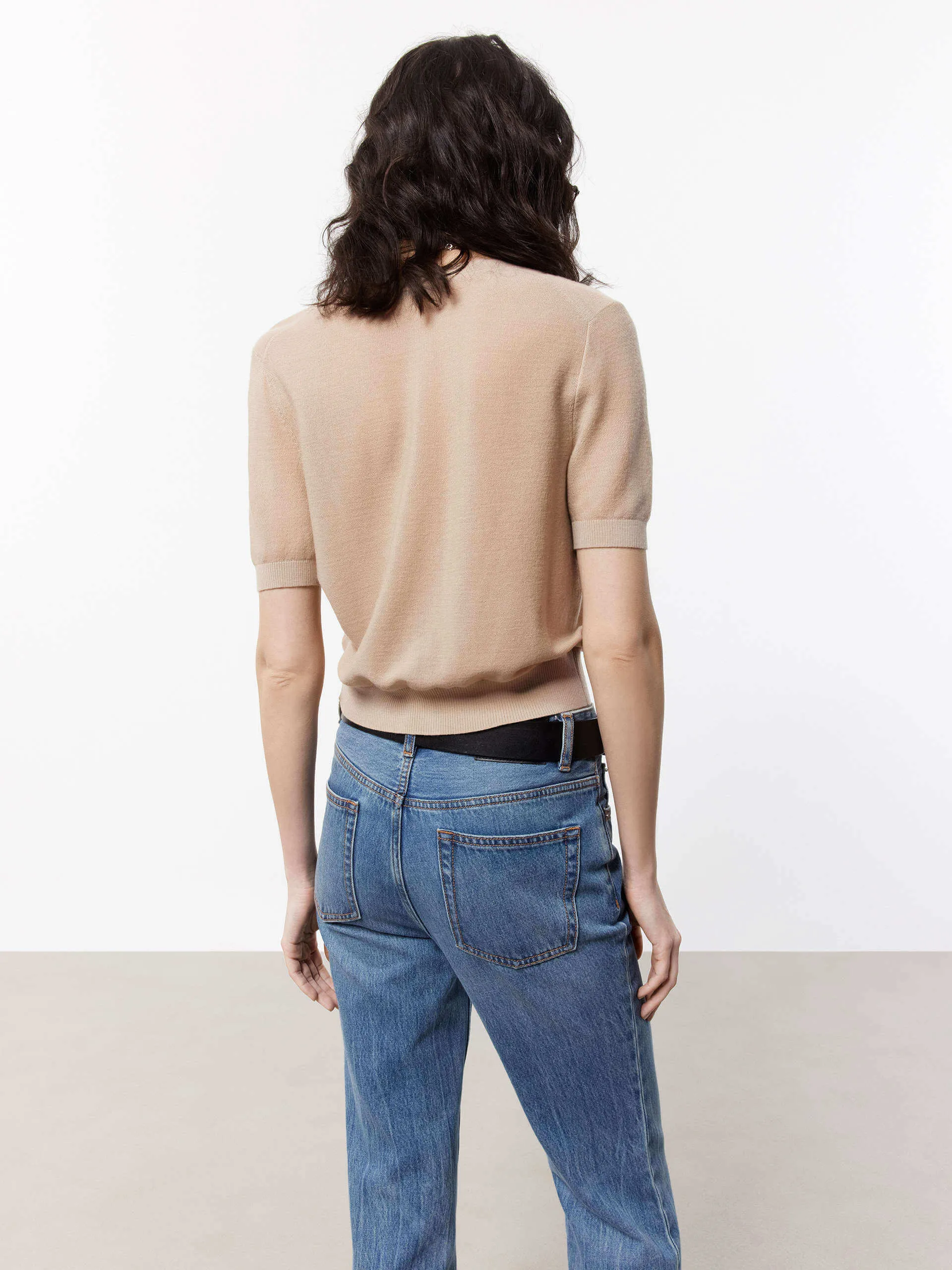 Short Sleeve Knit Cardigan