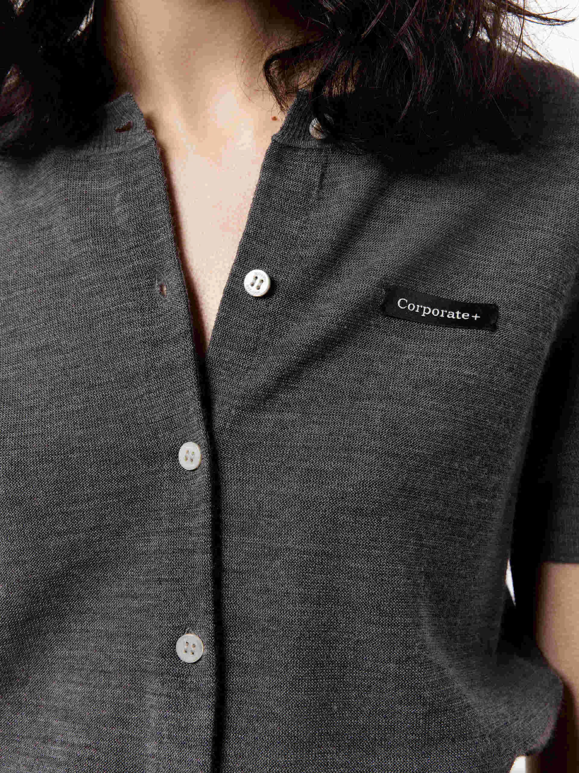 Short Sleeve Knit Cardigan