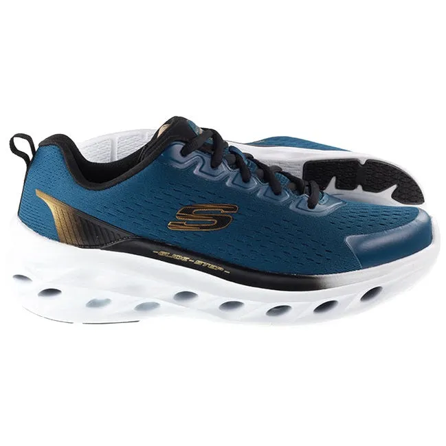 Skechers Trainers Mens Glide Step Swift Frayment Teal Black
