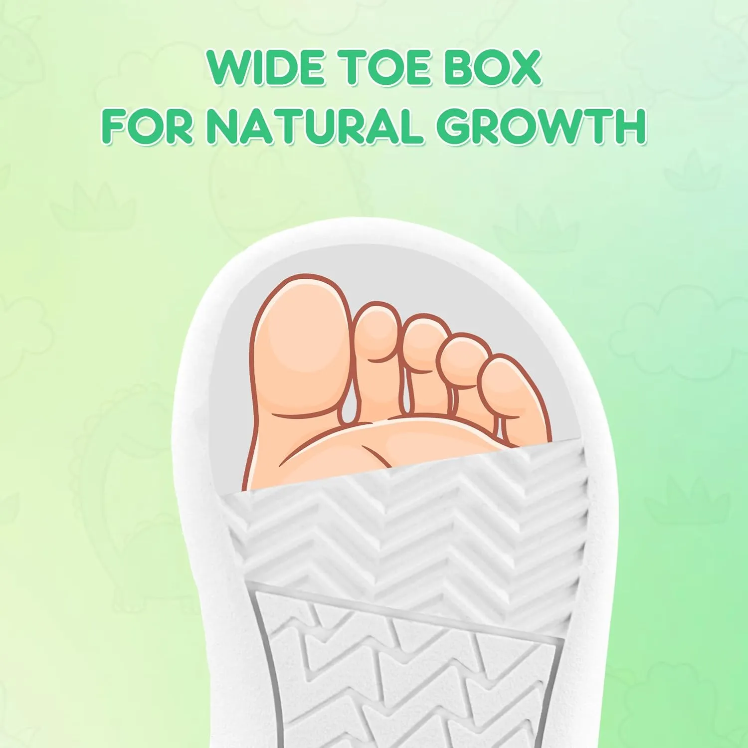 SKYWHEEL Toddler Girls Boys Tennis Shoes Wide Toe Box Barefoot Cartoon Walking Running Sneakers Breathable Slip On Lightweight Shoes for Little Kids