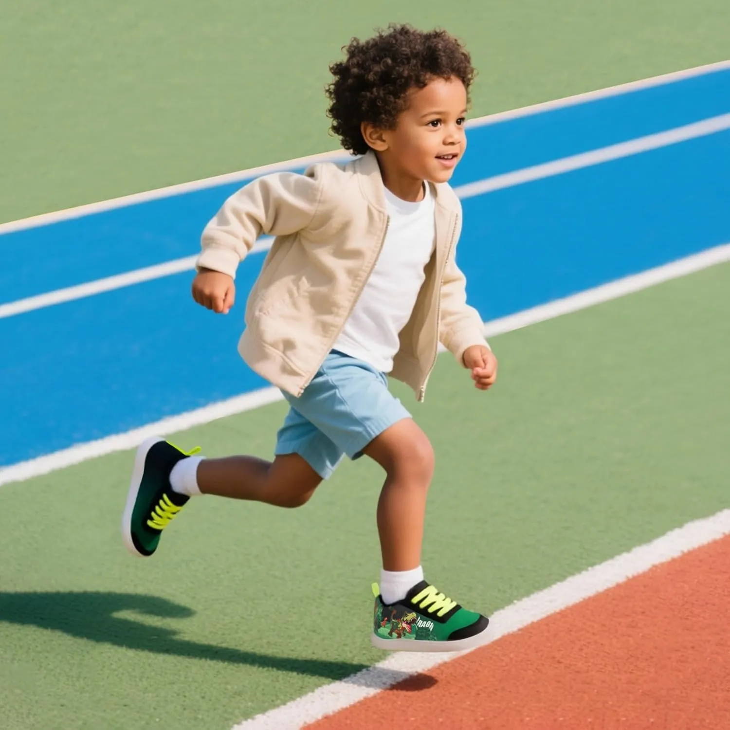 SKYWHEEL Toddler Girls Boys Tennis Shoes Wide Toe Box Barefoot Cartoon Walking Running Sneakers Breathable Slip On Lightweight Shoes for Little Kids
