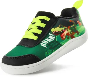 SKYWHEEL Toddler Girls Boys Tennis Shoes Wide Toe Box Barefoot Cartoon Walking Running Sneakers Breathable Slip On Lightweight Shoes for Little Kids