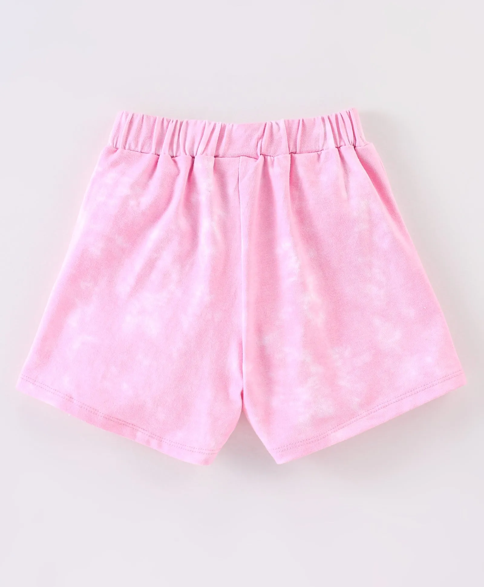 Solid Frilled Top with Wrap Short Set