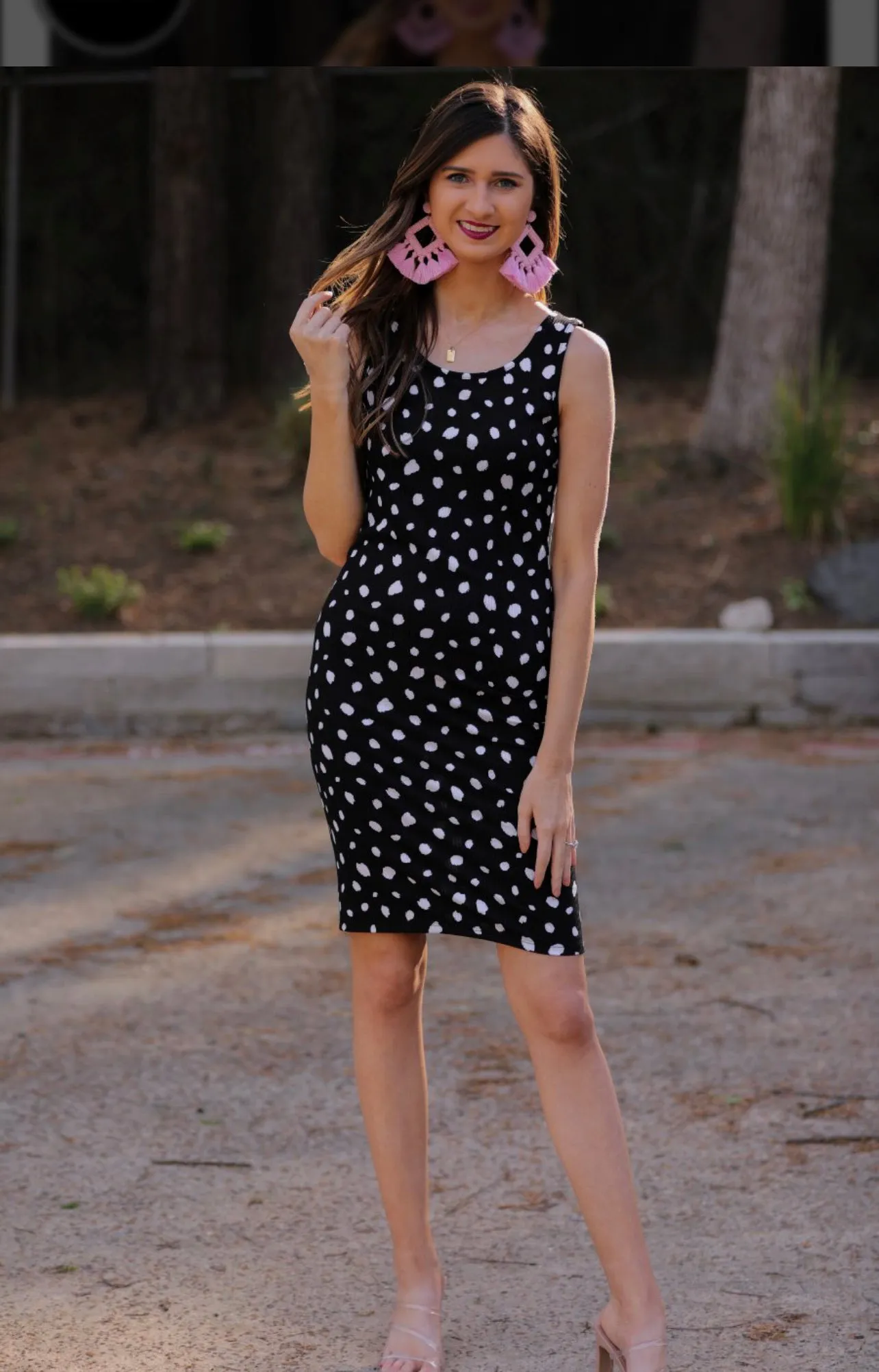 Spotted Bodycon Dress