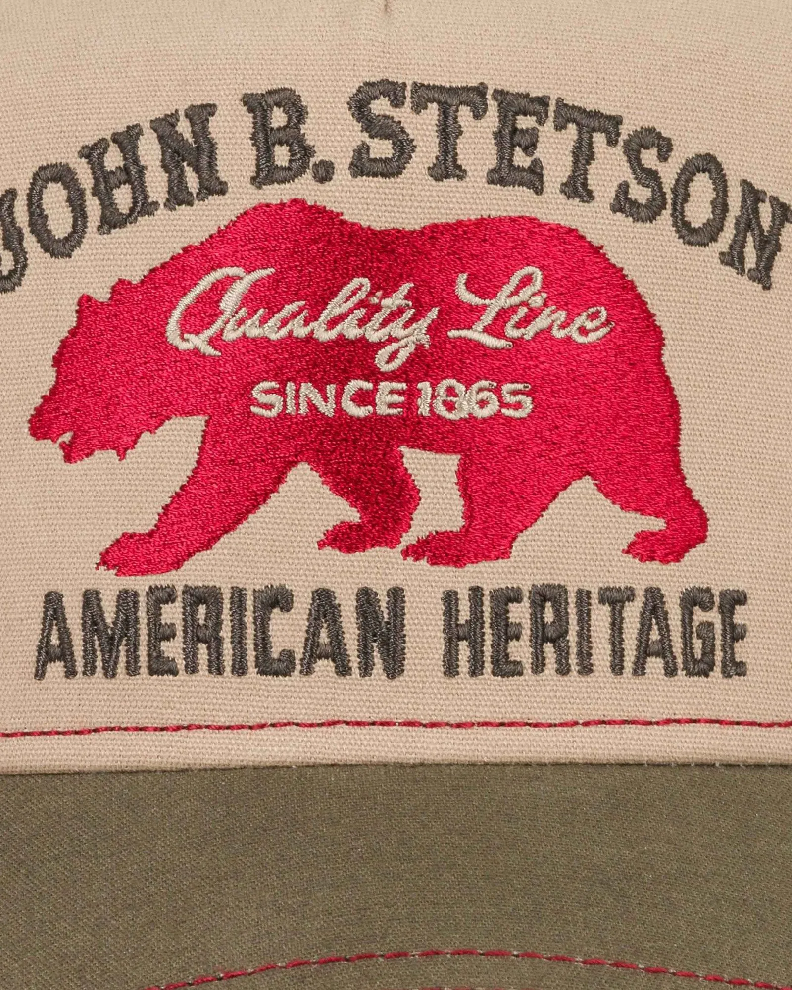 Stetson Bear Trucker Cap - Sand / Khaki