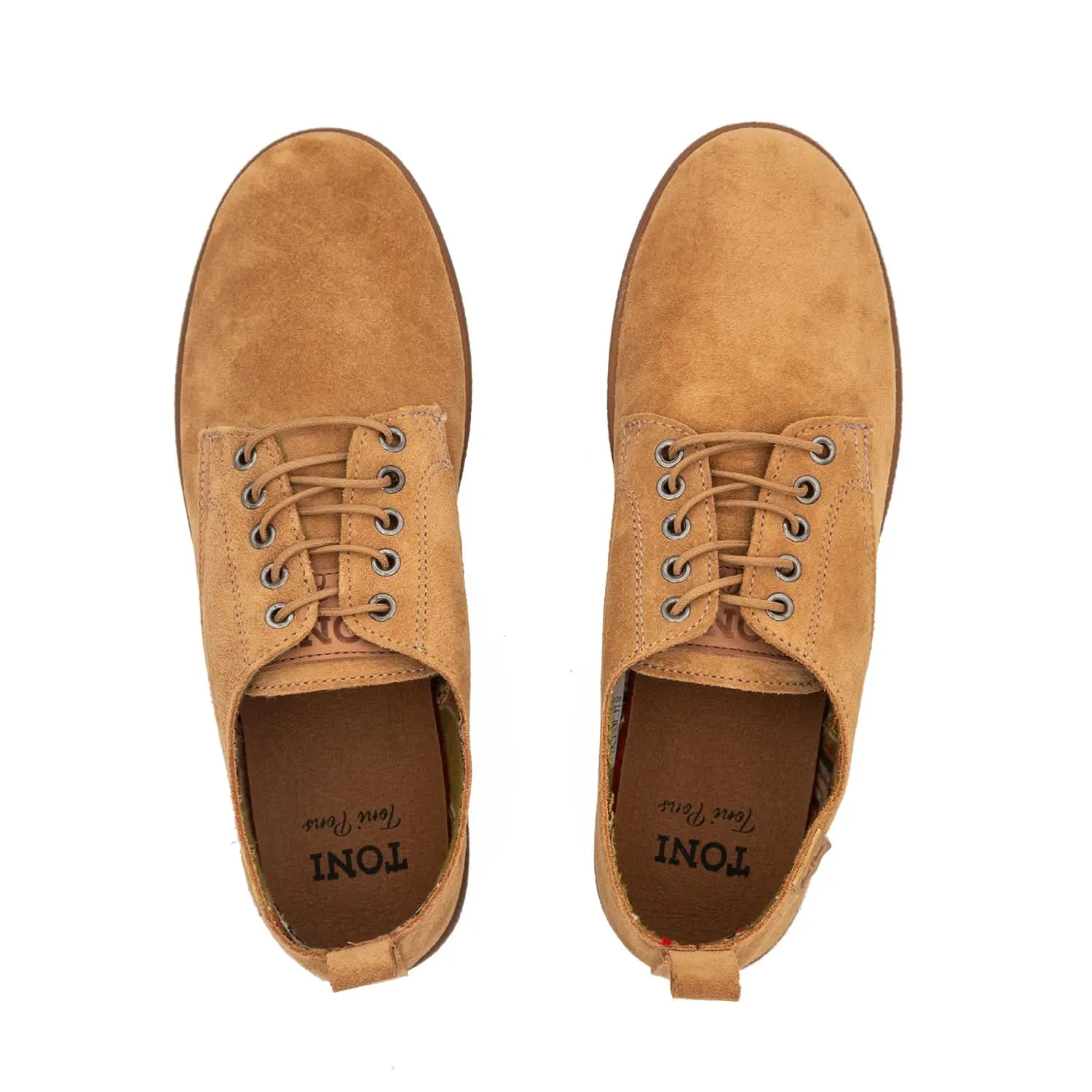 Suede Leather Lace-up Shoe for Men - Derby-SY