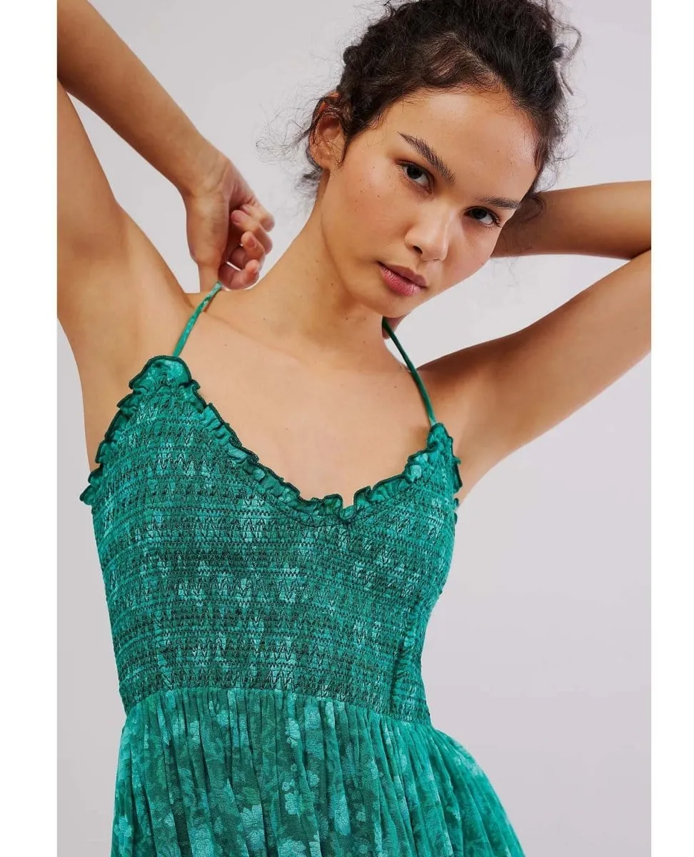 Sweet Nothings Midi Dress Green Print