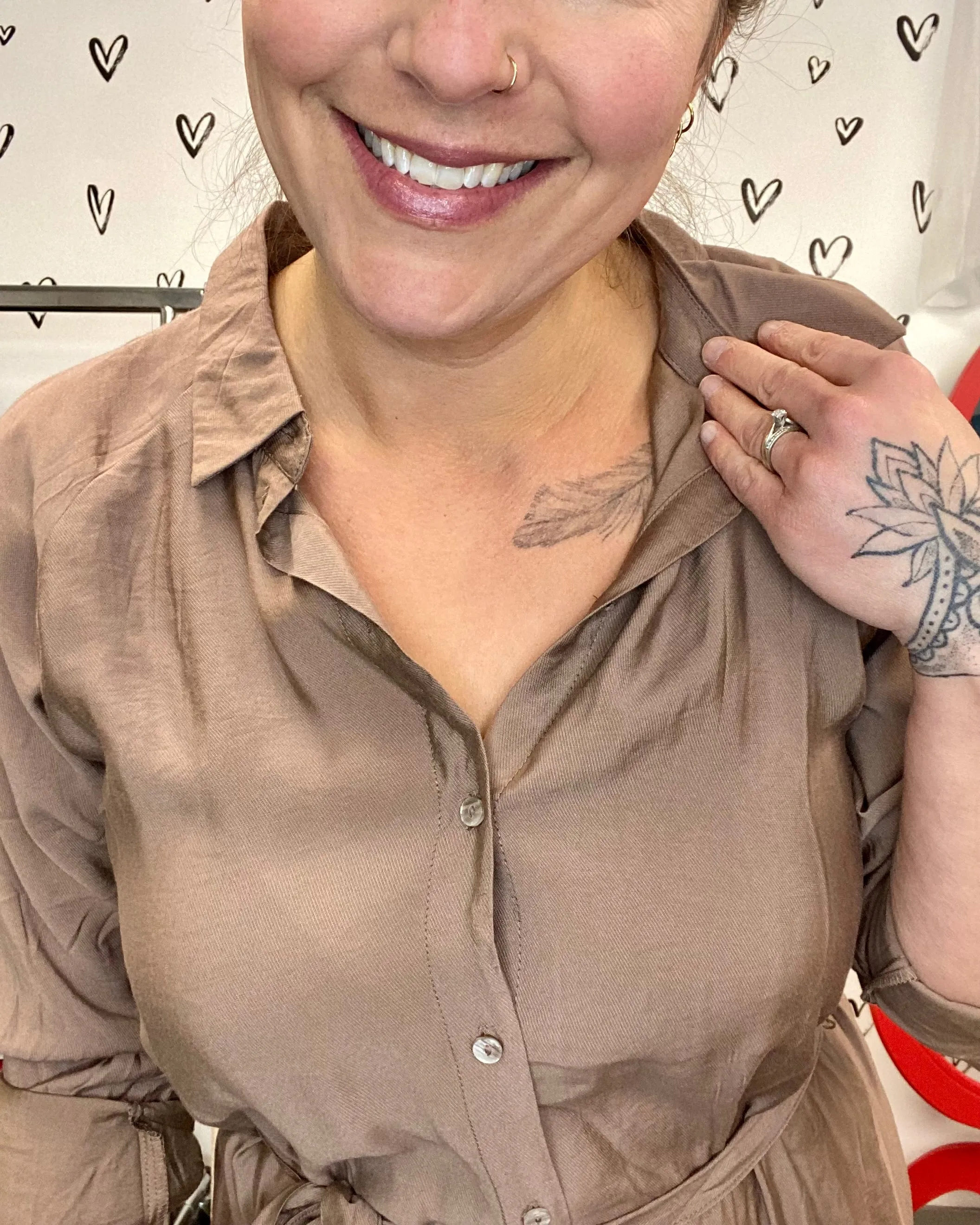 The Debby Long Sleeve Shirt Dress