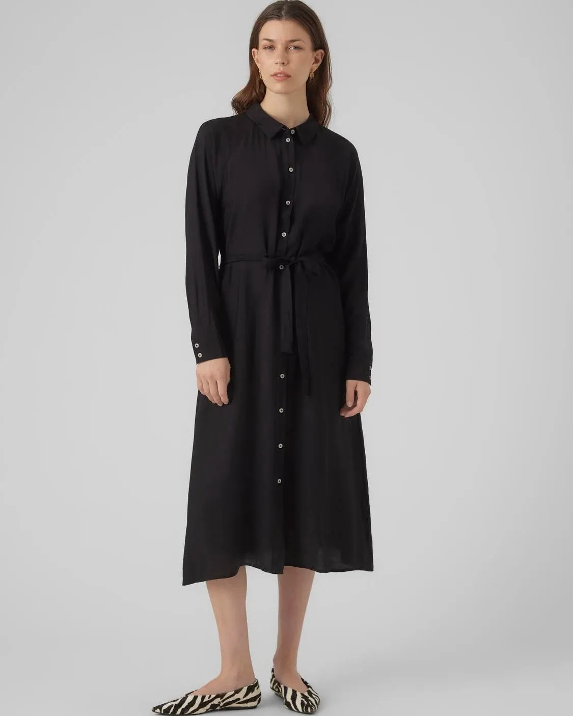 The Debby Long Sleeve Shirt Dress