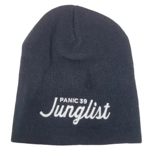THE JUNGLIST SHORT BEANIE IN BLACK