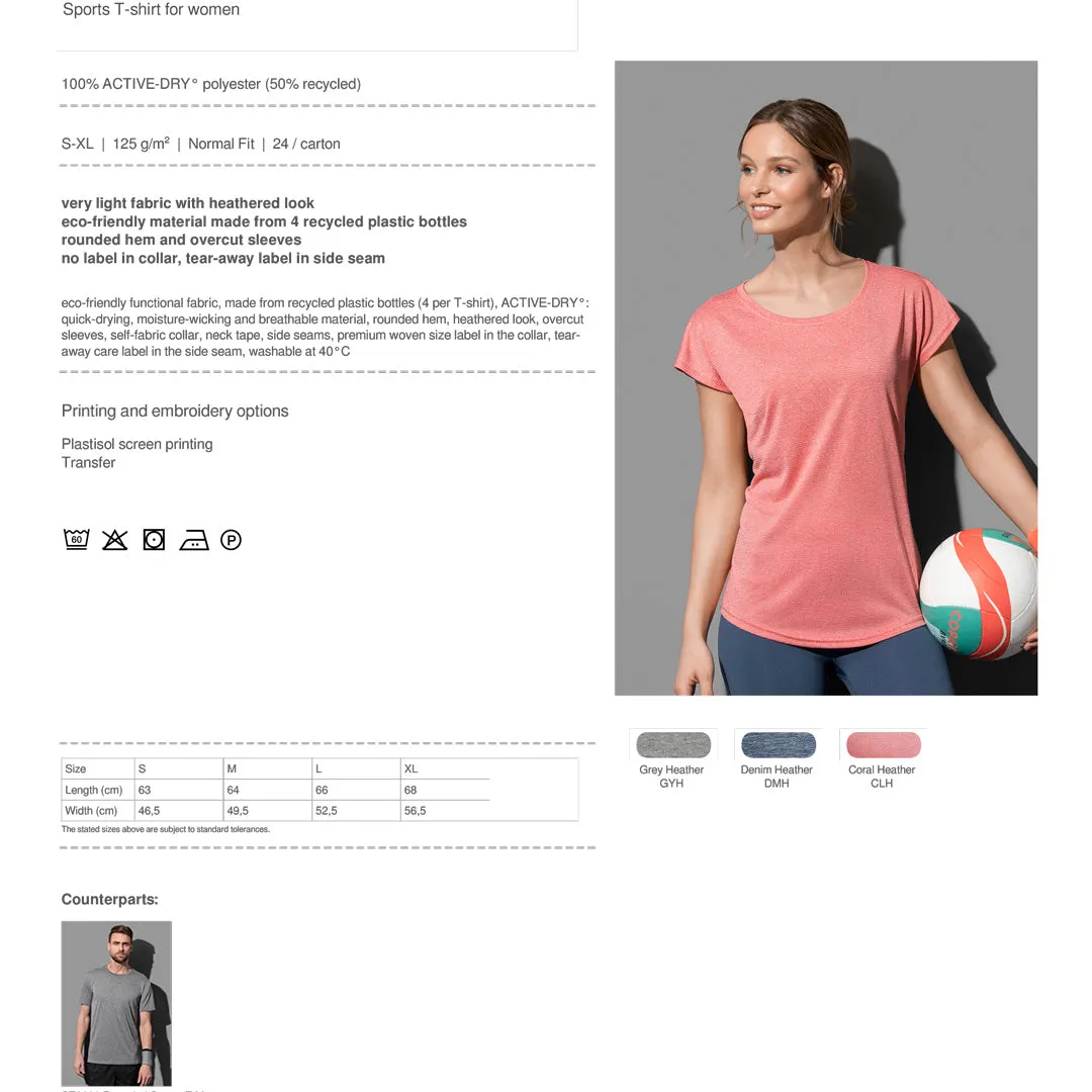 The Move Recycled Sports Tee | Ladies